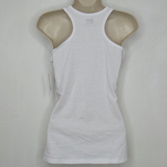 Juniors'  MTV Pink Flamingo Graphic Print Racerback Tank Top - Picture 3 of 4